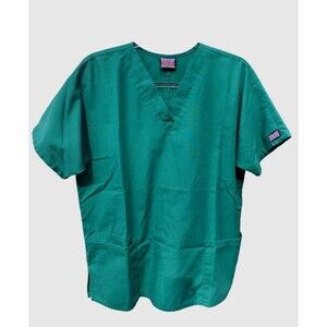 Cherokee Scrub Top Green Scrub Shirt Size M Workwear Scrubs Top